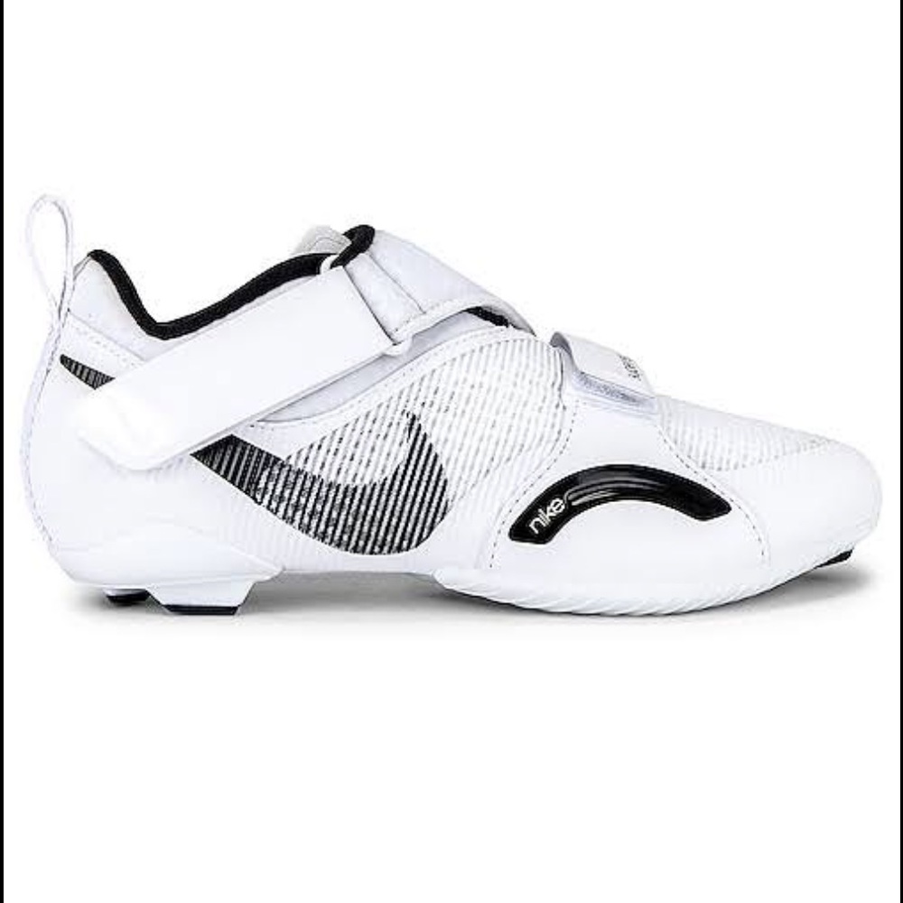 White Nike Super Rep Cycling Shoes With Delta Clips Gem